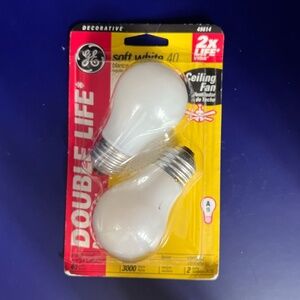 💡 NEW set of 2 GE 40w light bulbs
